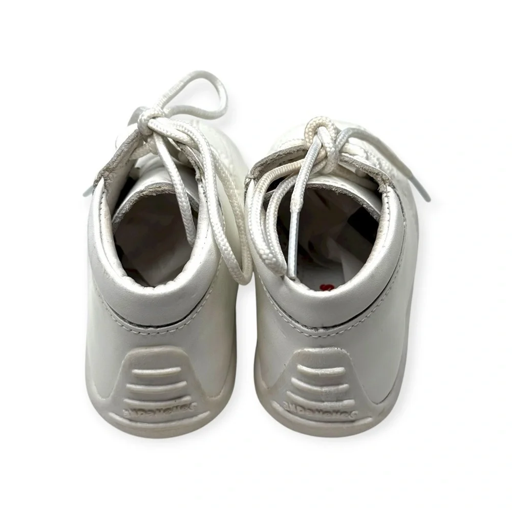Andanenes ❤︎︎ A5049 Lace-Up Walking Shoe Bootie ❤︎︎White ❤︎︎ 7 Baby Boy Girl ❤︎︎
